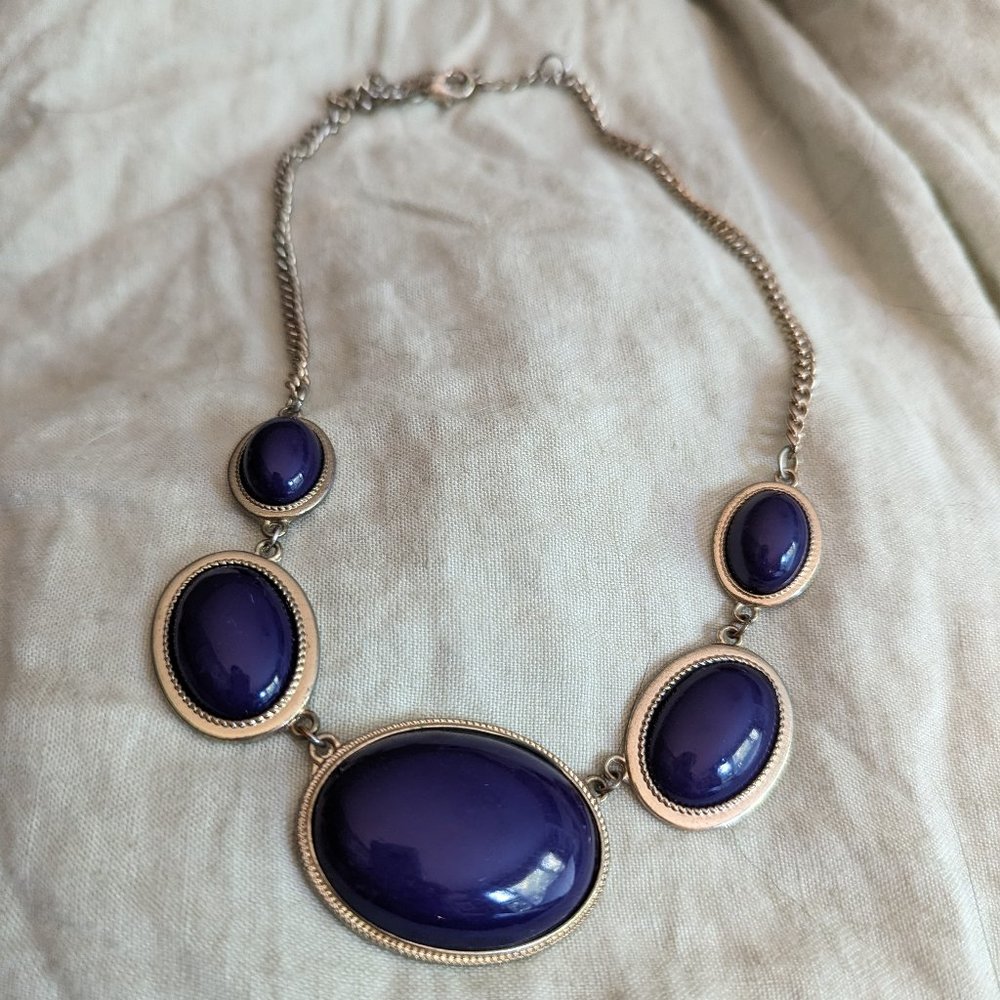 Francesca's Purple Bauble Necklace